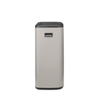 Brabantia Bo Touch Bin with 2 x 30L Compartments in Soft Grey (255045)