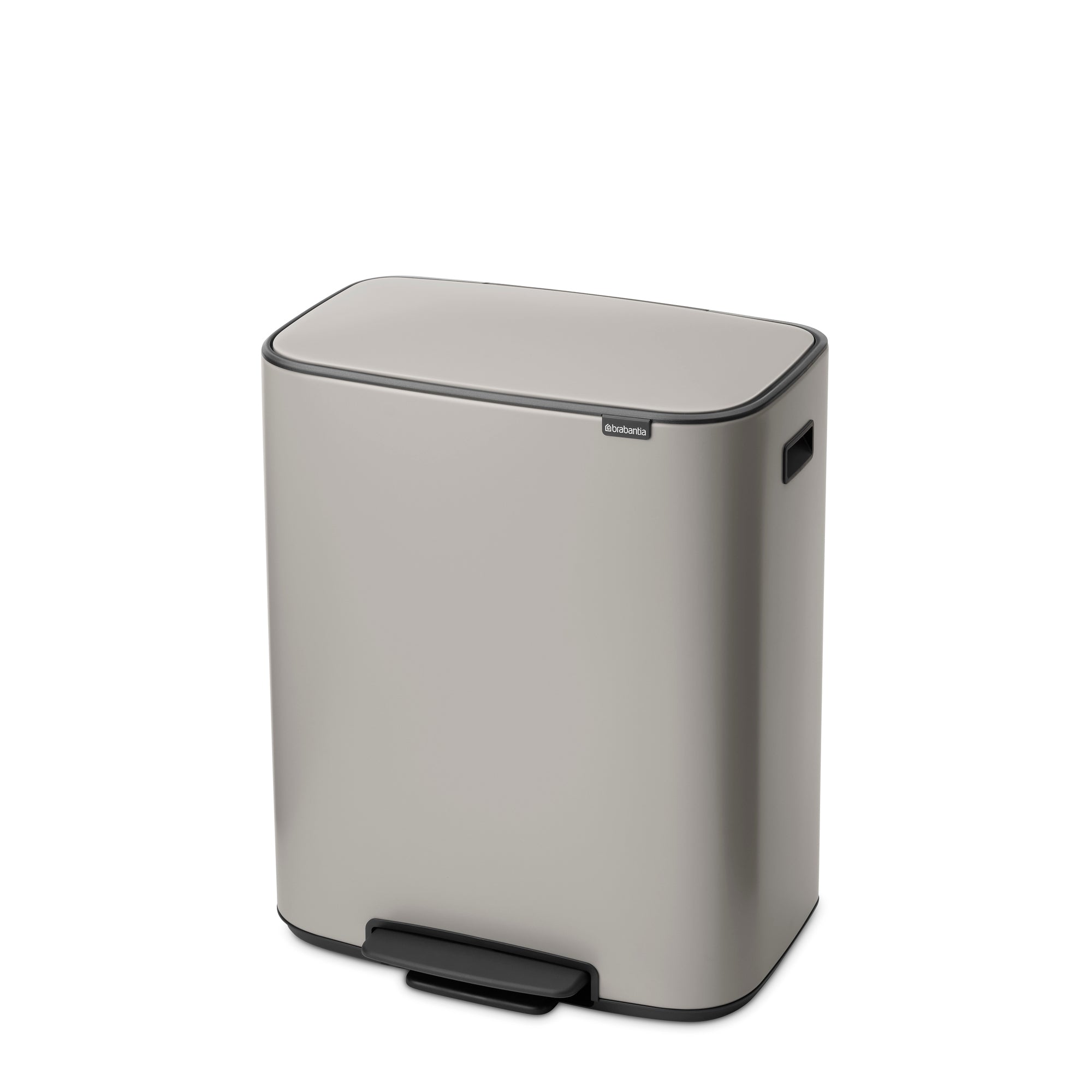 Brabantia Bo 2 x 30L Dual Compartment Pedal Bin - Soft Grey (255069)