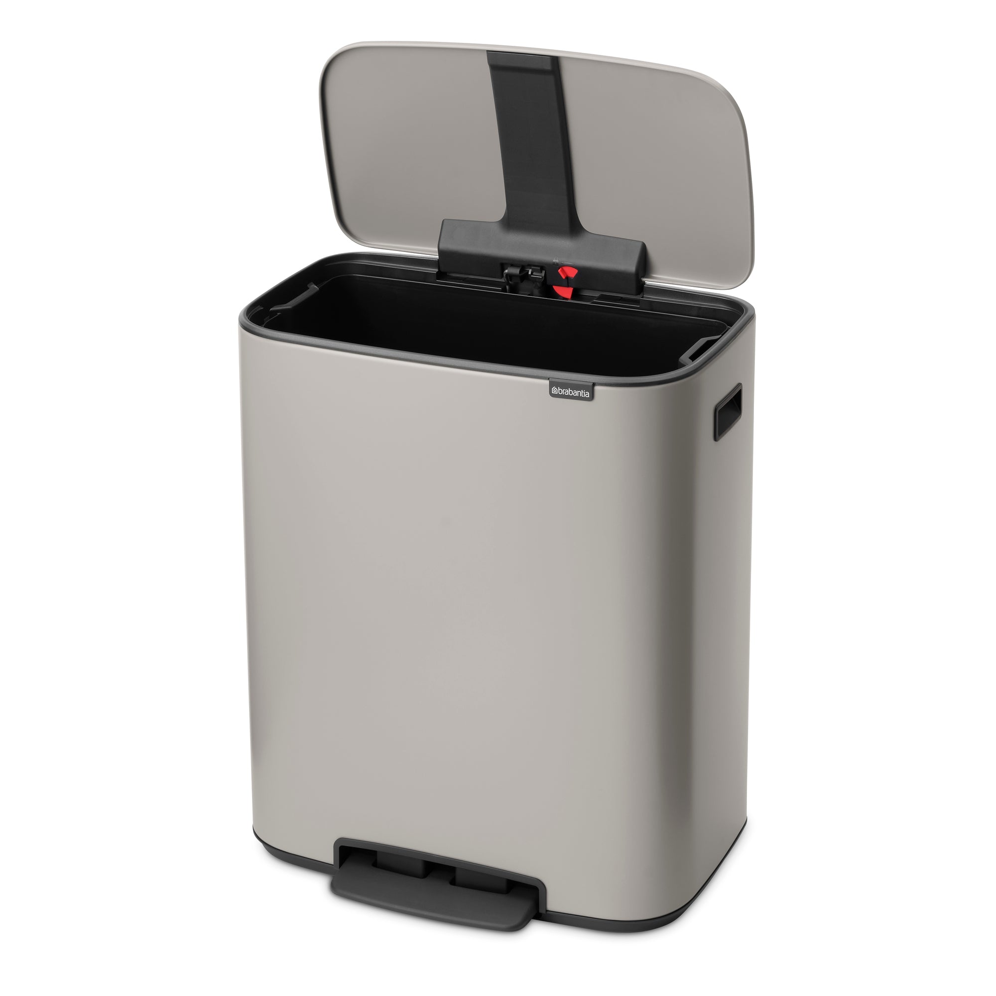Brabantia Bo 60L Single Compartment Pedal Bin - Soft Grey (255083)