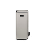 Brabantia Bo 60L Single Compartment Pedal Bin - Soft Grey (255083)