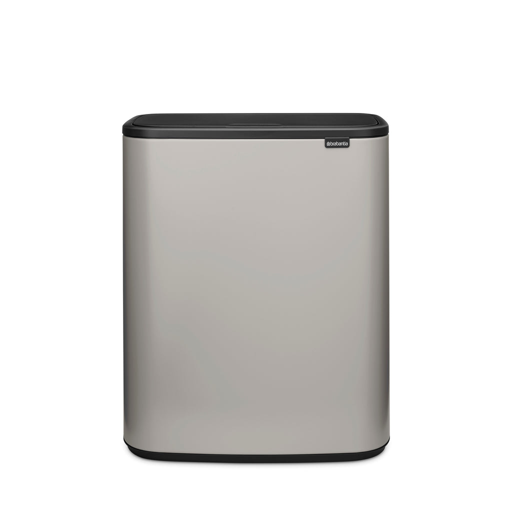 Brabantia Bo Touch Single Compartment 60 Litre Bin in Soft Grey (255106)