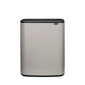 Brabantia Bo Touch Single Compartment 60 Litre Bin in Soft Grey (255106)