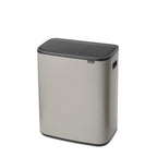 Brabantia Bo Touch Single Compartment 60 Litre Bin in Soft Grey (255106)