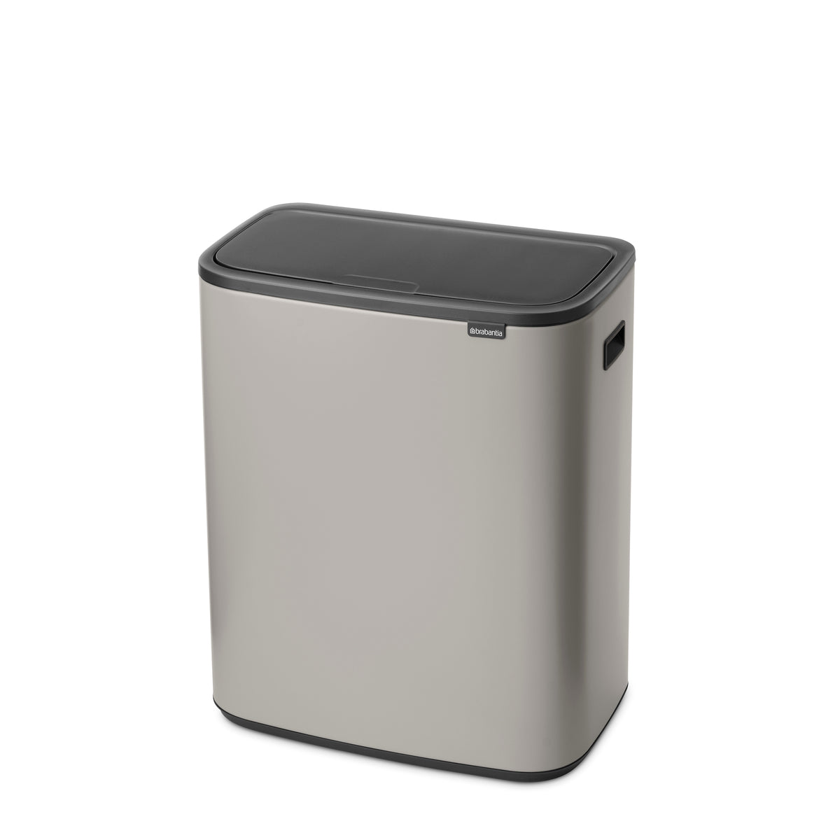 Brabantia Bo Touch Single Compartment 60 Litre Bin in Soft Grey (255106)