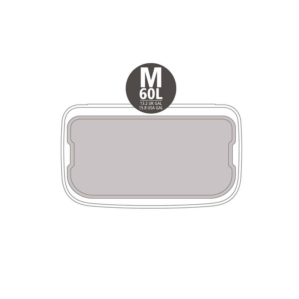 Brabantia Bo Touch Single Compartment 60 Litre Bin in Soft Grey (255106)