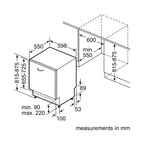 Bosch SMV2HTX02G 13 Place Setting Integrated Dishwasher, 60cm Wide image 3