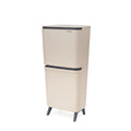 Brabantia SortUp Dual Compartment Recycle Bin Hi 20 + 25 Litre - Soft Beige (275005)