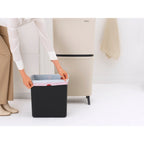 Brabantia SortUp Dual Compartment Recycle Bin Hi 20 + 25 Litre - Soft Beige (275005)