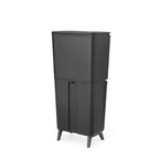 Brabantia SortUp Recycle Bin Hi with 3 Compartments, 10 + 10 + 25 Litre - Dark Grey (275043)