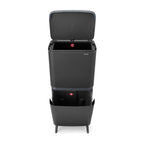 Brabantia SortUp Dual Compartment Recycle Bin Hi 20 + 25 Litre - Dark Grey (275067)