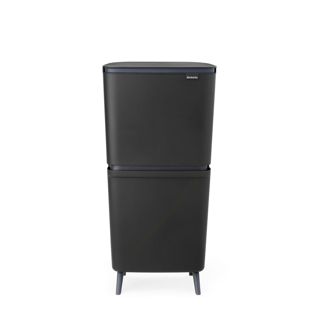 Brabantia SortUp Dual Compartment Recycle Bin Hi 20 + 25 Litre - Dark Grey (275067)