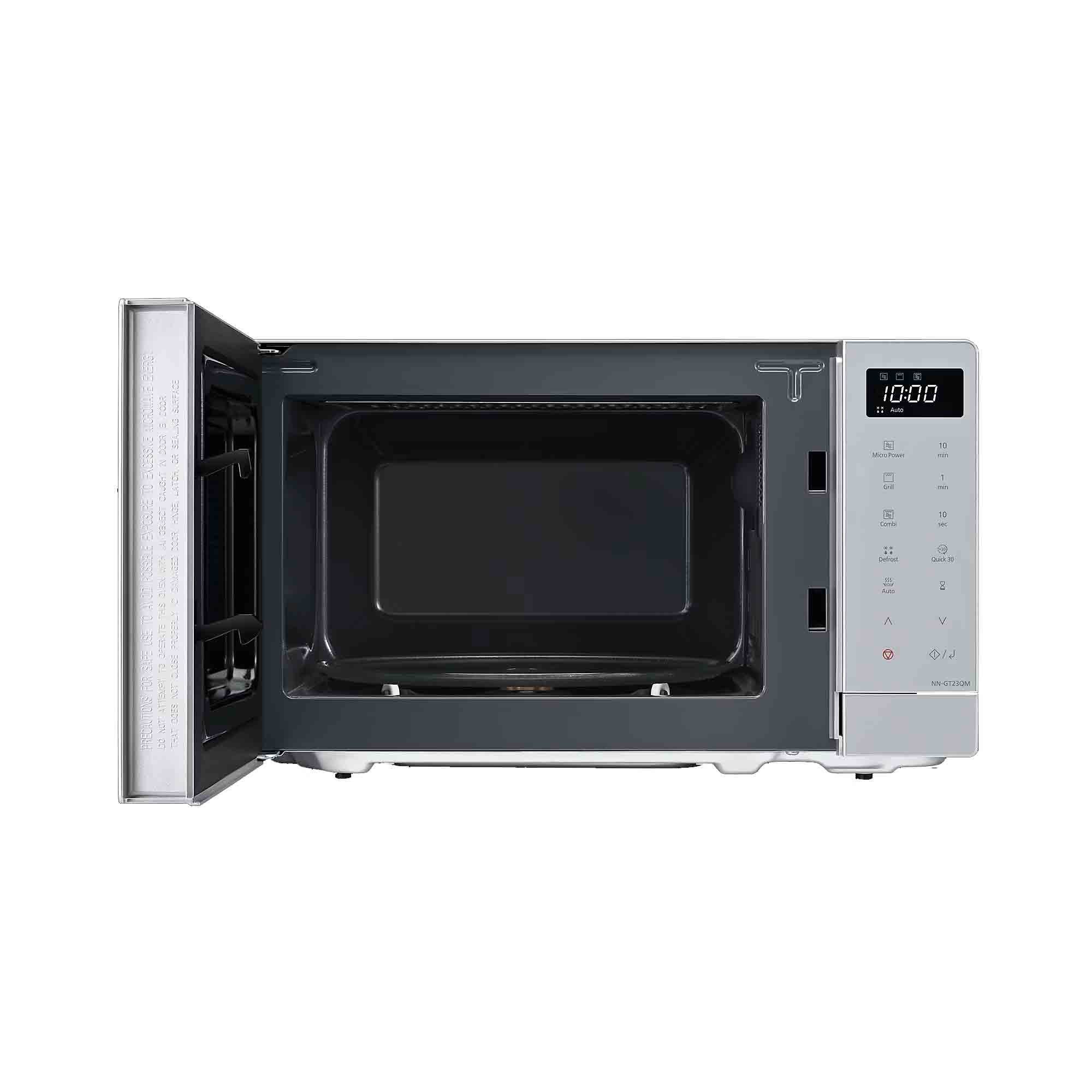 Panasonic 20 Litre 800W Microwave Oven with Grill in Silver - NN-GT23QMBPQ image 1