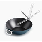 Joseph Joseph Space Folding Handle Ceramic Non-stick 32cm Blue Wok image 0