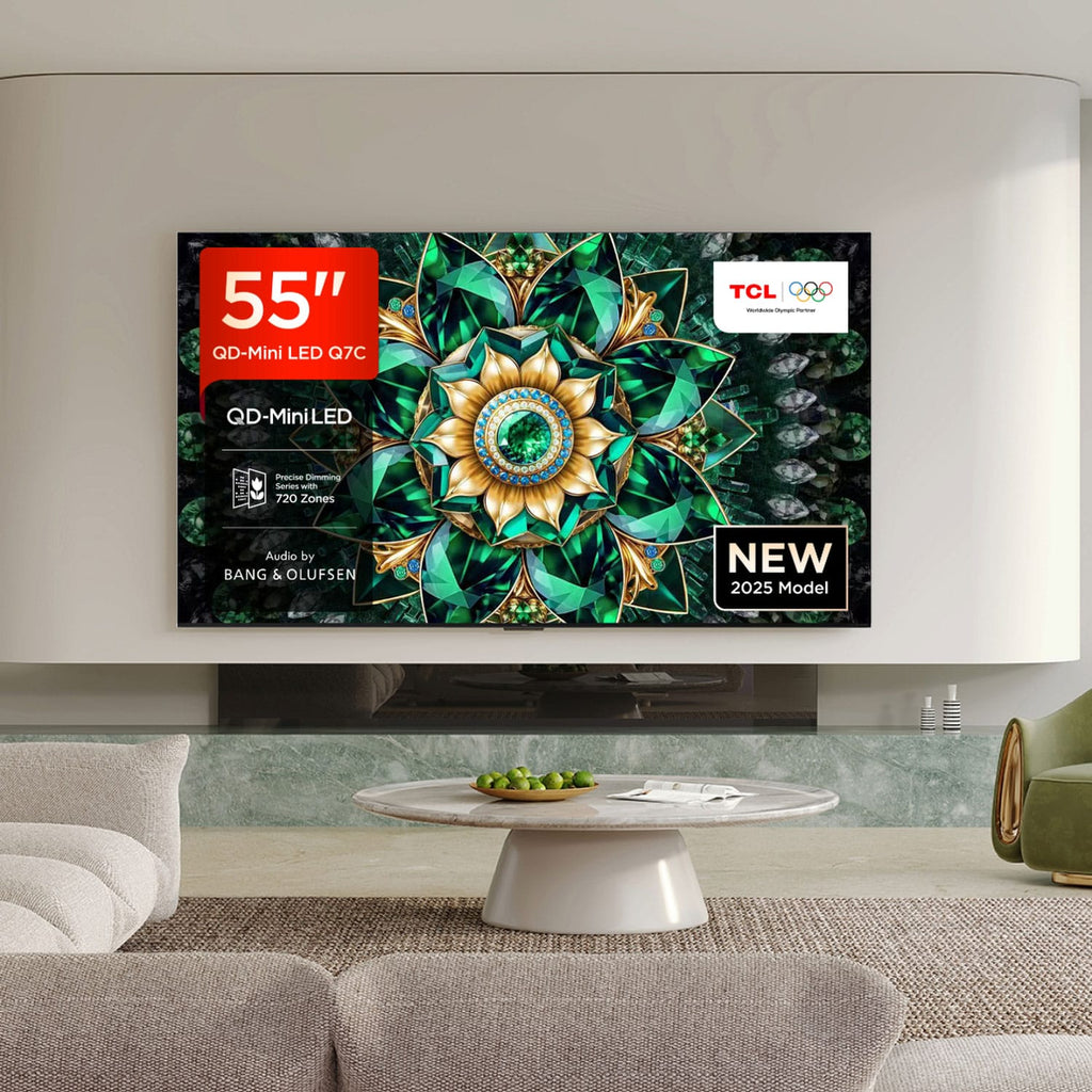 TCL 55Q7C-UK 55 Inch, Ultra HD QD-Mini LED Television, Google TV, Freeview HD image 0