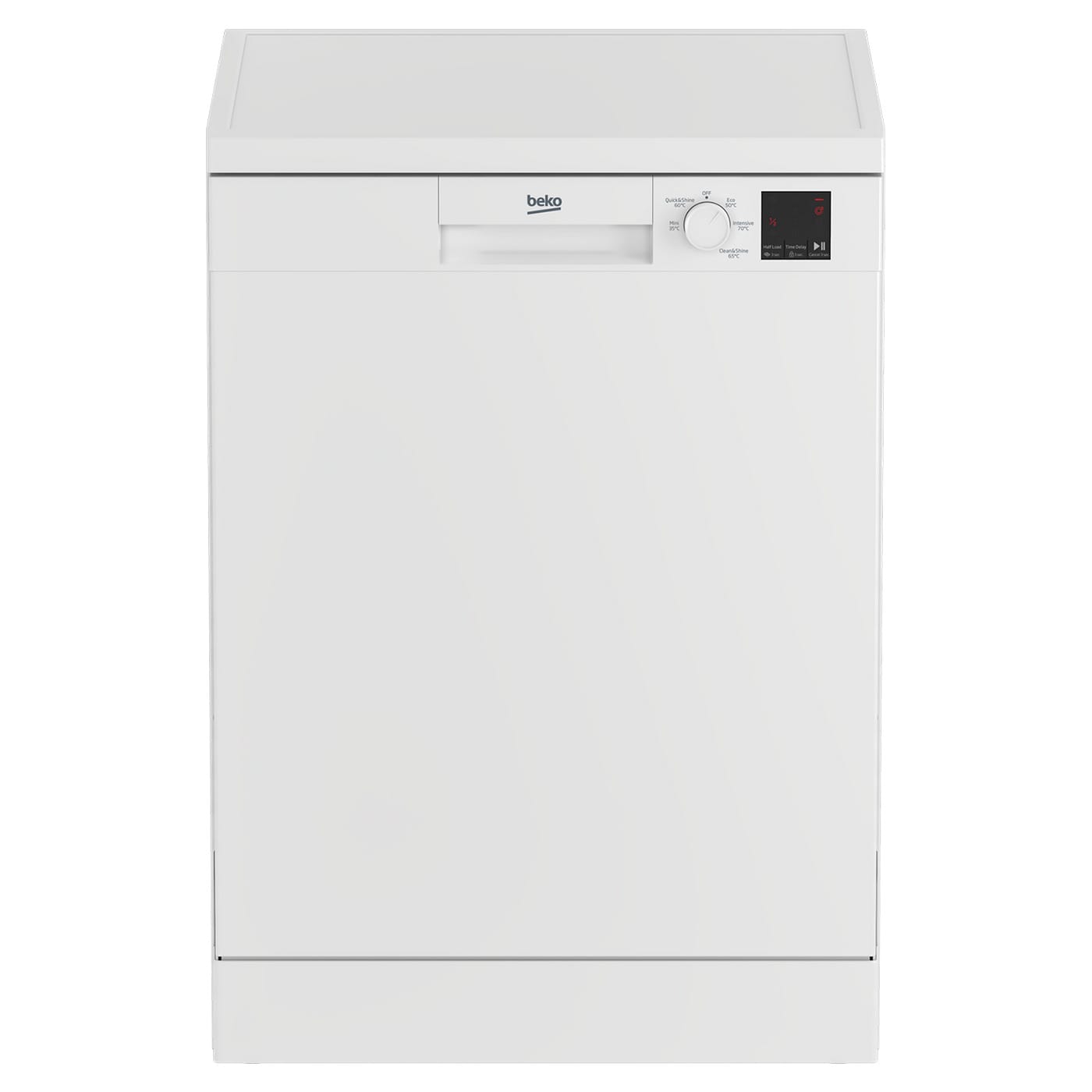 Beko DVN05C20W 13 Place Setting Freestanding Dishwasher, 60cm Wide, White