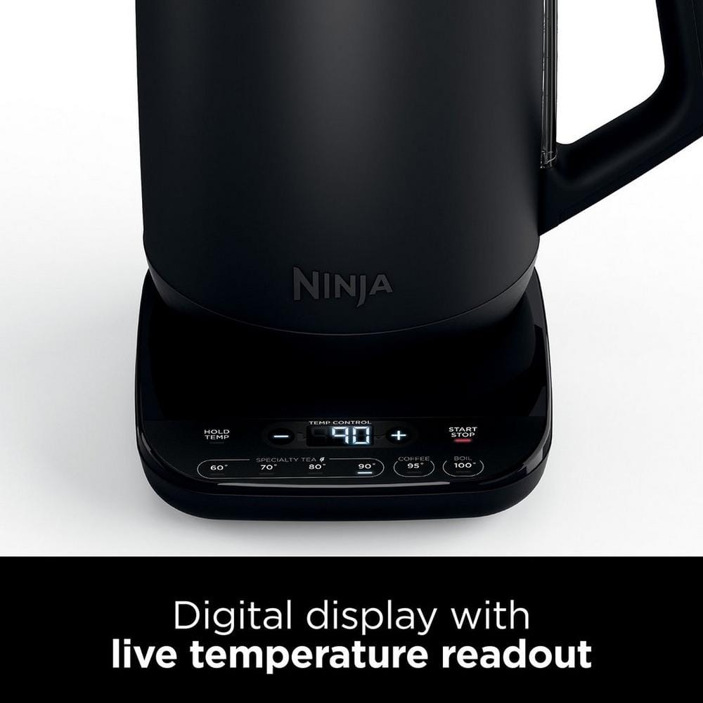Ninja Black Perfect Temperature Kettle Rapid Boil KT200UK image 1