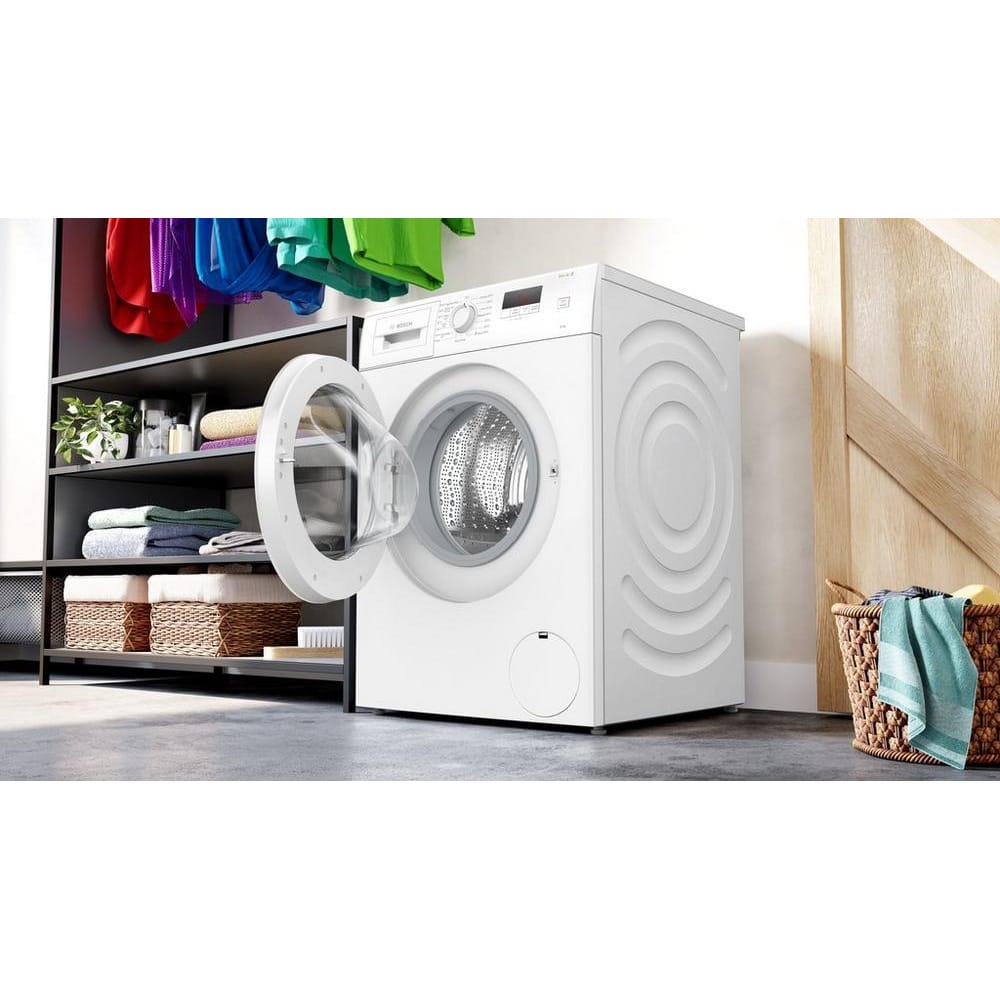Bosch WGE03408GB 8kg, 1400 Spin, Freestanding Washing Machine with Quick Wash, White image 5