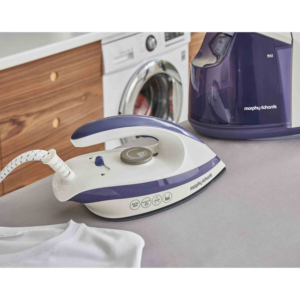 Morphy Richards Speed Steam 3000W Steam Generator Iron in Purple - 333202 image 4
