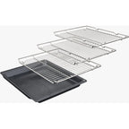 Neff U1ACE2AG3B Built in Electric Double Oven, 89cm High, Main Oven Multifunction, Top Oven Grill & Convention, EasyClean, Graphite image 2