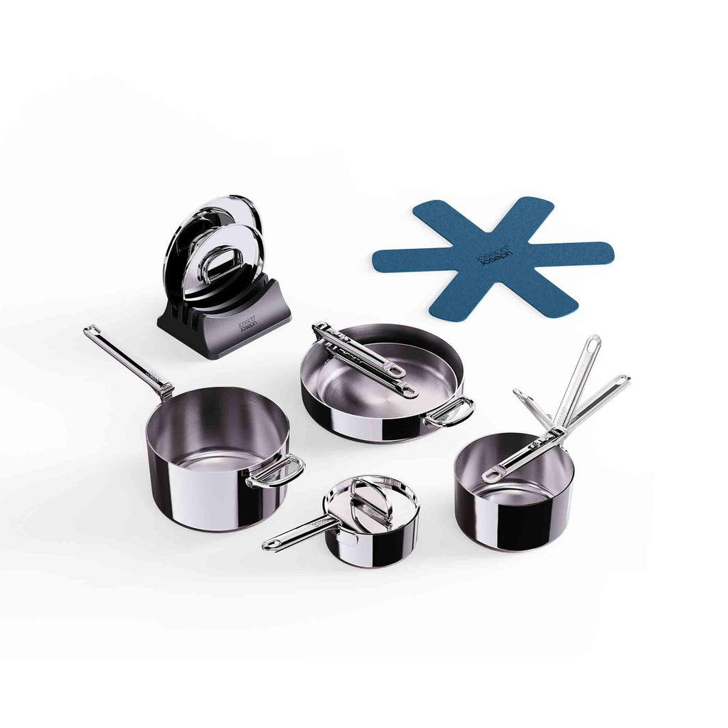 Joseph Joseph Space™ Steel Folding Handle 5-Piece Cookware Set – 1000032 image 1
