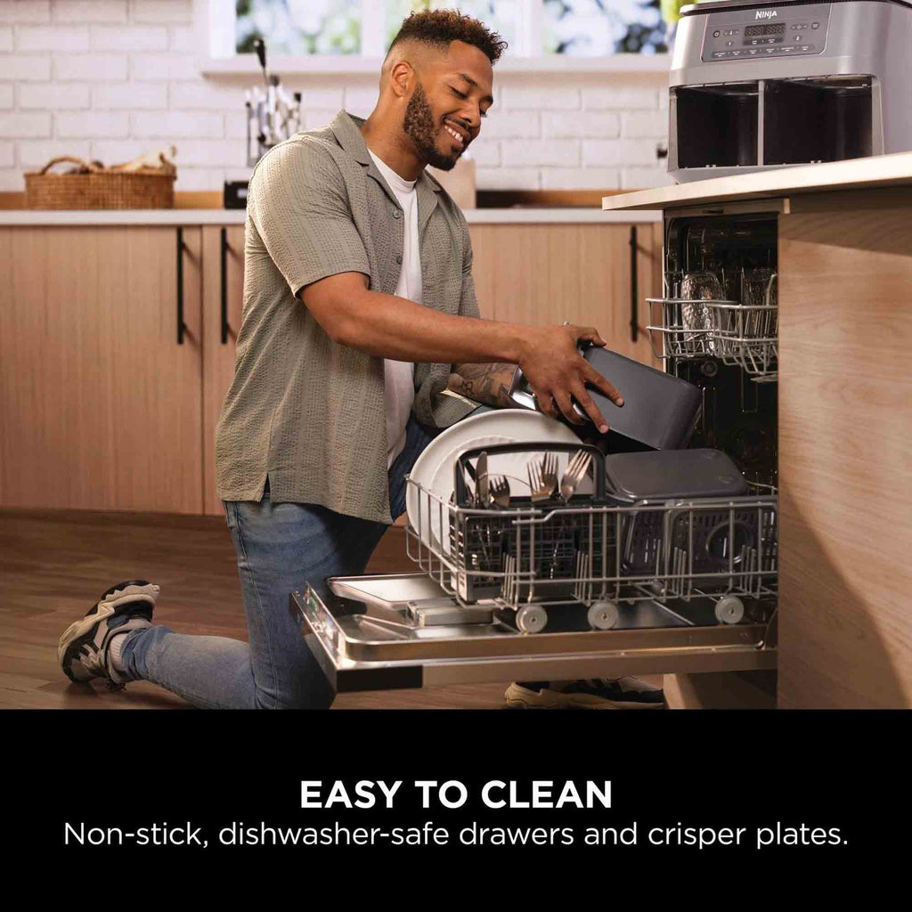 Ninja 7.6 litre 6-in-1 Dual Zone Air Fryer in Gun Metal Grey - DZ300UK image 3