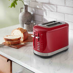 KitchenAid Manual Control 2 Slot Toaster in Empire Red 5KMT2109BER image 3