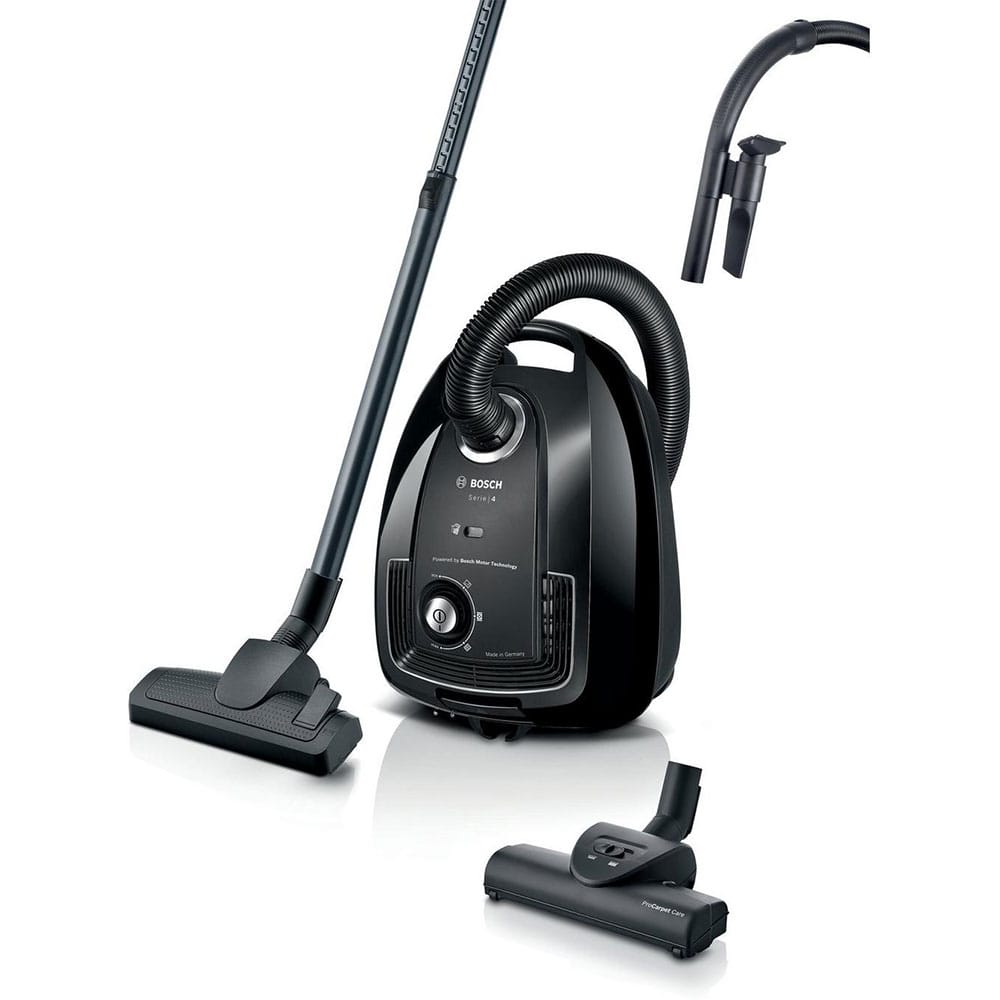 Bosch Serie 4 ProEco 850W Bagged Cylinder Vacuum Cleaner in Black - BGL38BA3GB image 0