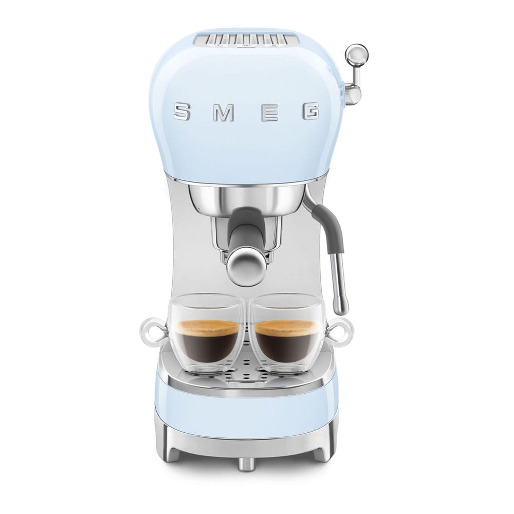 Smeg ECF02PBUK Espresso Coffee Machine in Pastel Blue image 2