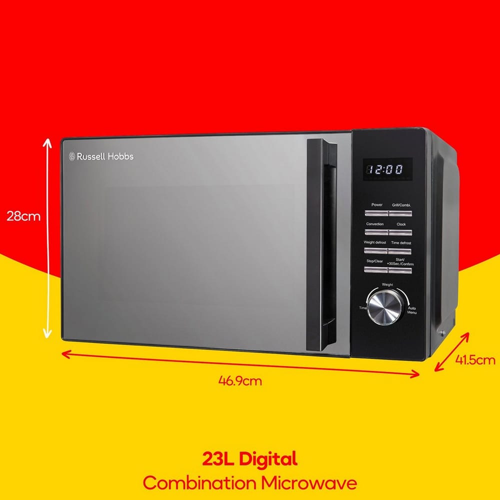 Russell Hobbs 23 Litre 900W Combination Microwave in Black - RHM2346B image 5