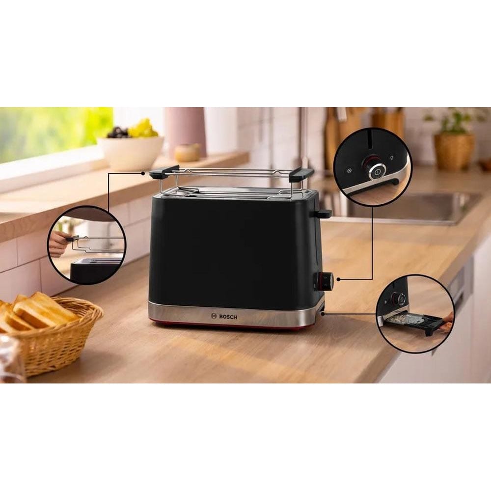 Bosch 2 Slice Toaster in Black - TAT4M223GB image 1