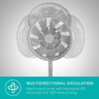 Duux Whisper Flex Smart Fan in Grey - DXCF19 image 7