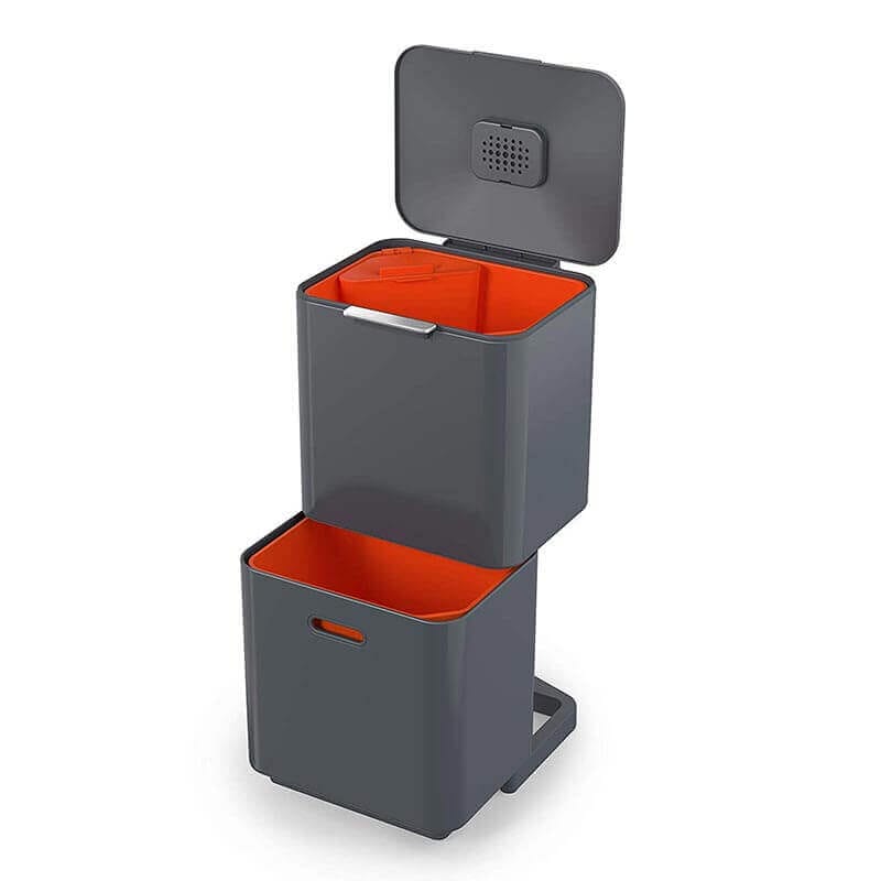 Joseph Joseph Totem Max 60L Waste and Recycling Bin in Graphite image 0