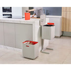 Joseph Joseph Totem Max 60L Waste Separation and Recycling Bin in Carbon Black image 2