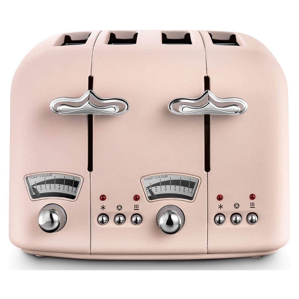 Delonghi Argento Flora 4 Slice Toaster in Pink CT04PK image 0