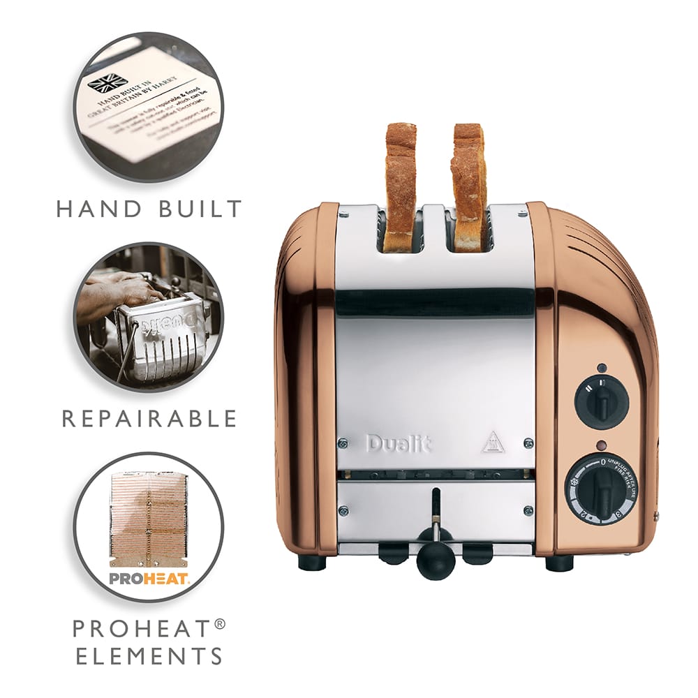Dualit Classic 2 Slot Toaster in Copper - 27450 image 1