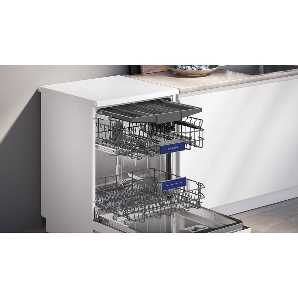 Siemens SN23EW04MG 14 Place Setting Freestanding Dishwasher, 60cm Wide, White image 5