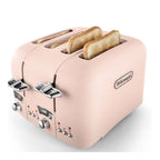 Delonghi Argento Flora 4 Slice Toaster in Pink CT04PK image 2
