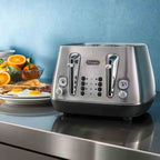 Delonghi Distinta X 4 Slice Toaster in Stainless Steel - CTI4003M image 2