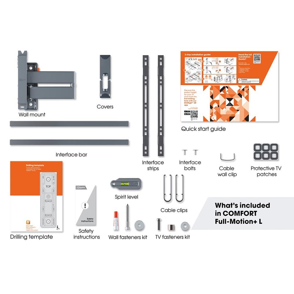 Vogels TVM3645B Full Motion Wall Bracket image 2