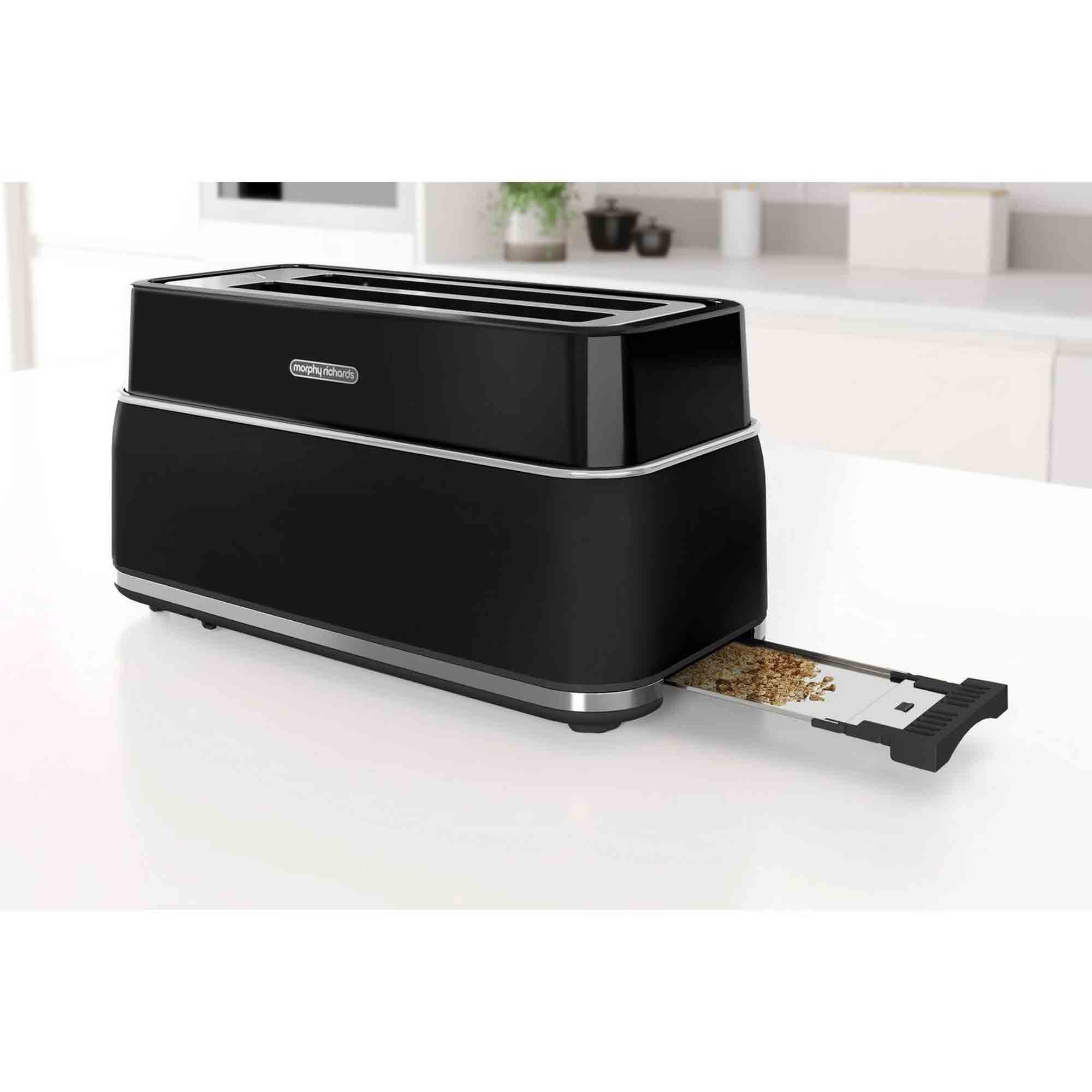Morphy Richards Signature 4 Slice Toaster in Black - 245744 image 3