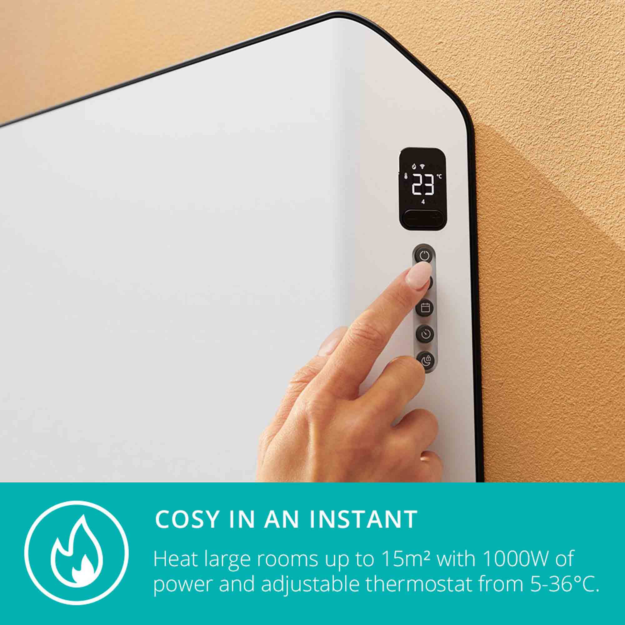 Duux Edge 1000 Smart Convector Heater in White - DXCH21UK image 7
