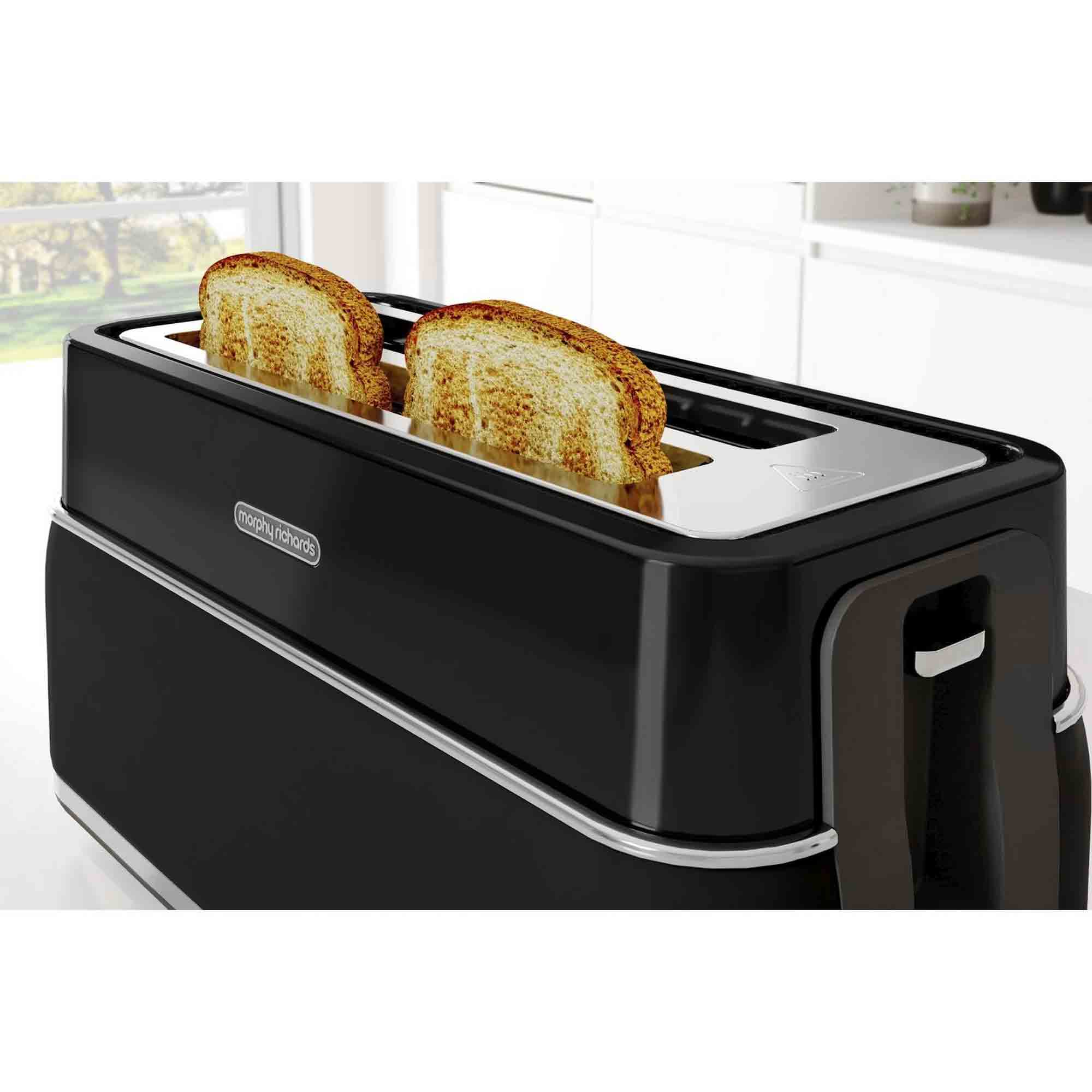 Morphy Richards Signature 4 Slice Toaster in Black - 245744 image 4