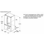 Bosch KFF96PIEP 183cm Tall French Door Fridge Freezer with Ice and Water, 402 Litre Fridge, 171 Litre Freezer, 90cm Wide, Frost Free, Stainless Steel image 5