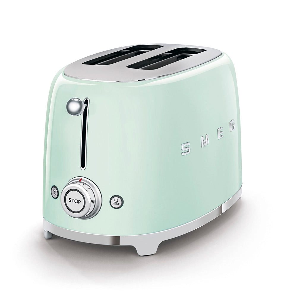 Smeg TSF01PGUK Retro Style 2 Slice Toaster Pastel Green image 0
