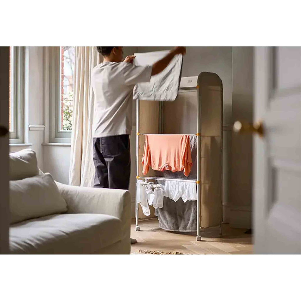 Joseph Joseph Eclipse™ 3-Tier Clothes Airer with Screen in Ecru – 50055
