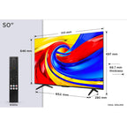 TCL 50P7L-UK 50 Inch, Ultra HD QLED Television, Google TV, Freeview HD