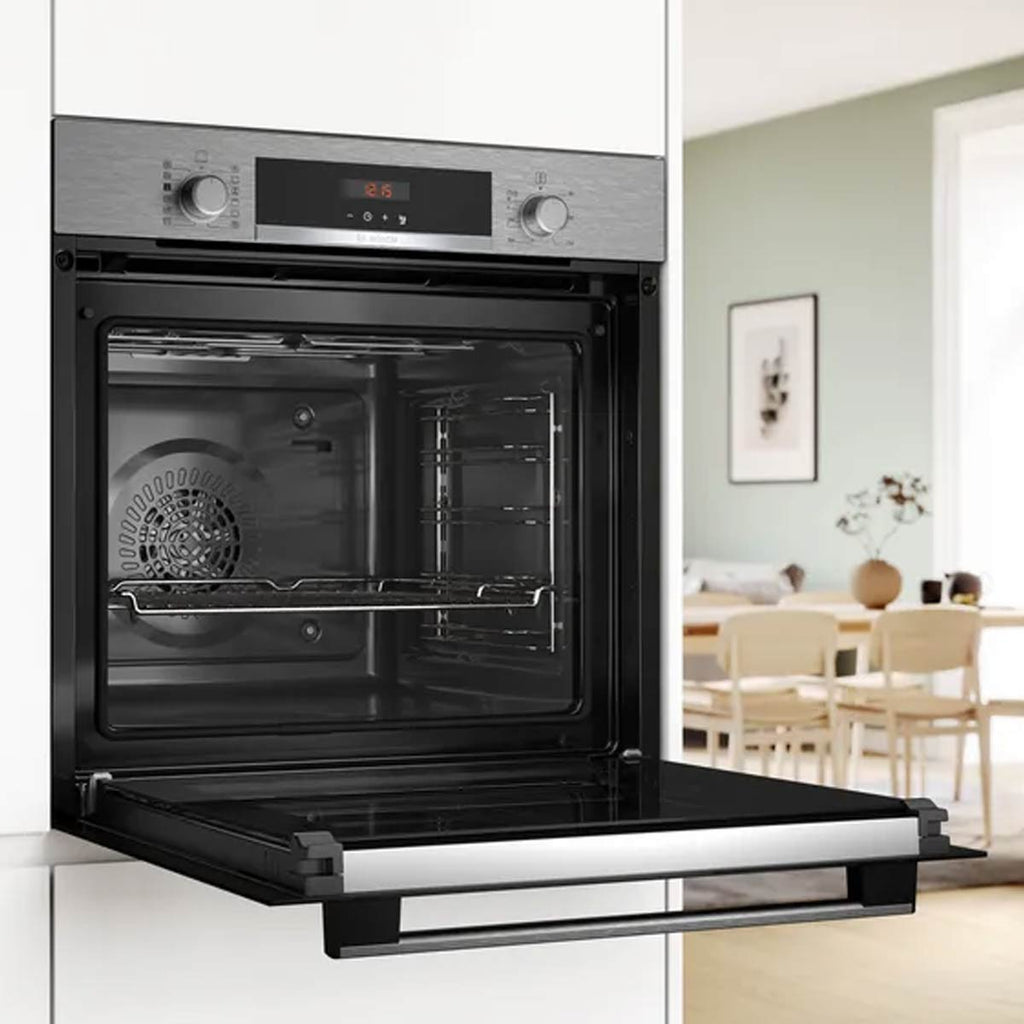 Bosch HQA574BS3B Built In Single Electric Multifunction Oven with Grill, Stainless Steel image 1