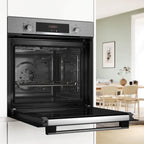 Bosch HQA574BS3B Built In Single Electric Multifunction Oven with Grill, Stainless Steel image 1