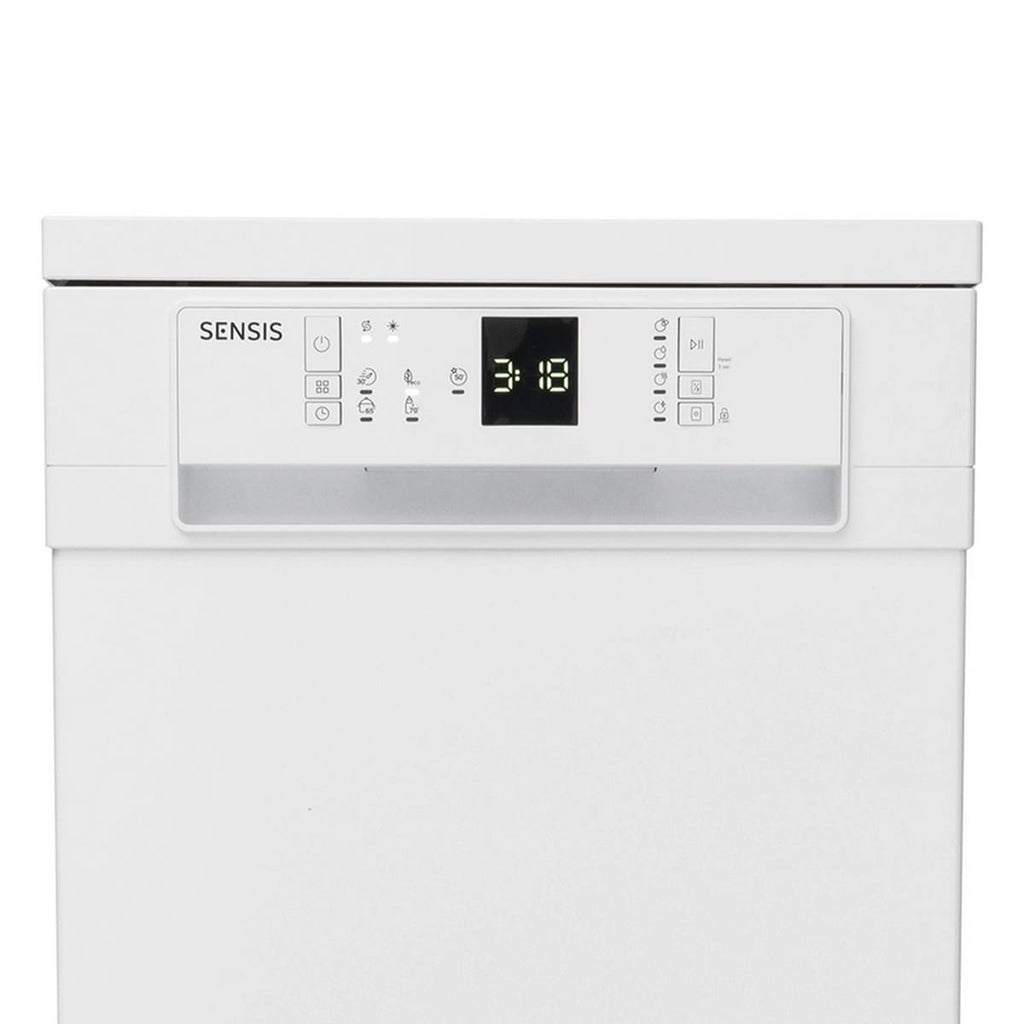 Sensis DWF0110SLEW 10 Place Setting Freestanding Slimline Dishwasher, 45cm Wide, White image 2
