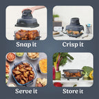 Ninja CRISPi 4-in-1 Portable Air Fryer in Cyberspace Blue - FN101UKGY image 6